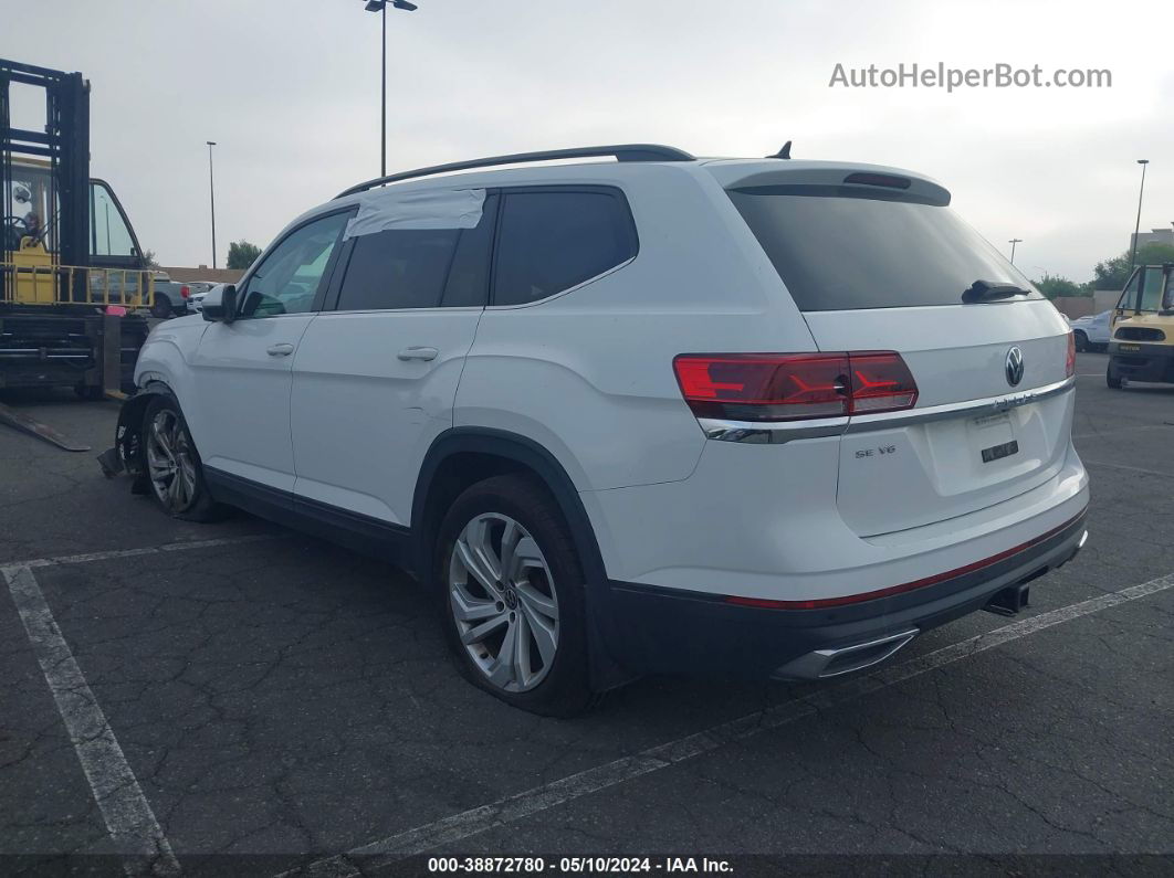 2021 Volkswagen Atlas 3.6l V6 Se W/technology White vin: 1V2WR2CA6MC500201