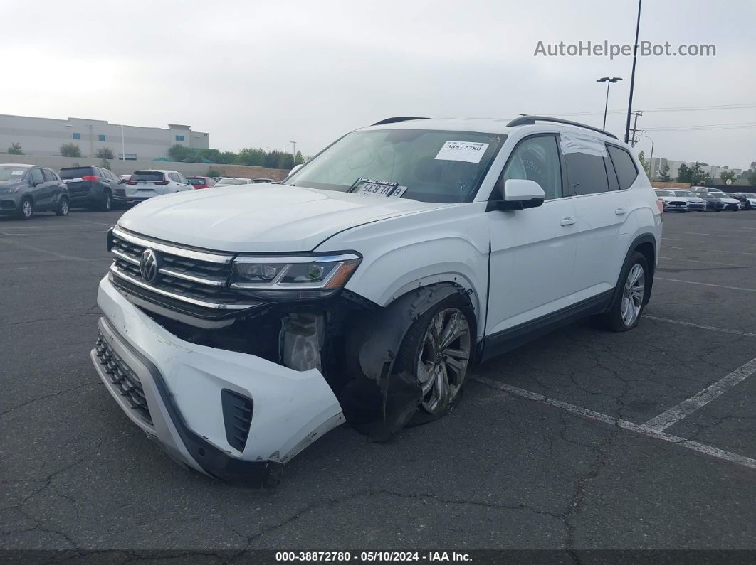 2021 Volkswagen Atlas 3.6l V6 Se W/technology White vin: 1V2WR2CA6MC500201