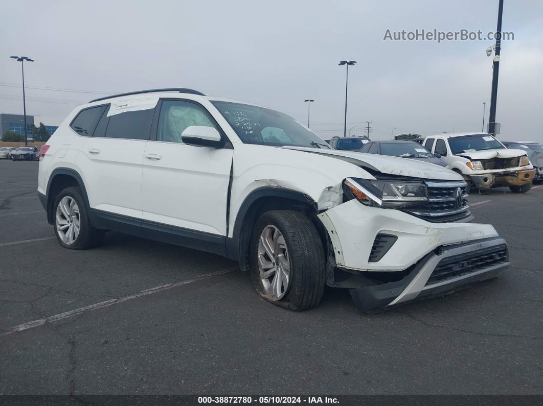 2021 Volkswagen Atlas 3.6l V6 Se W/technology White vin: 1V2WR2CA6MC500201