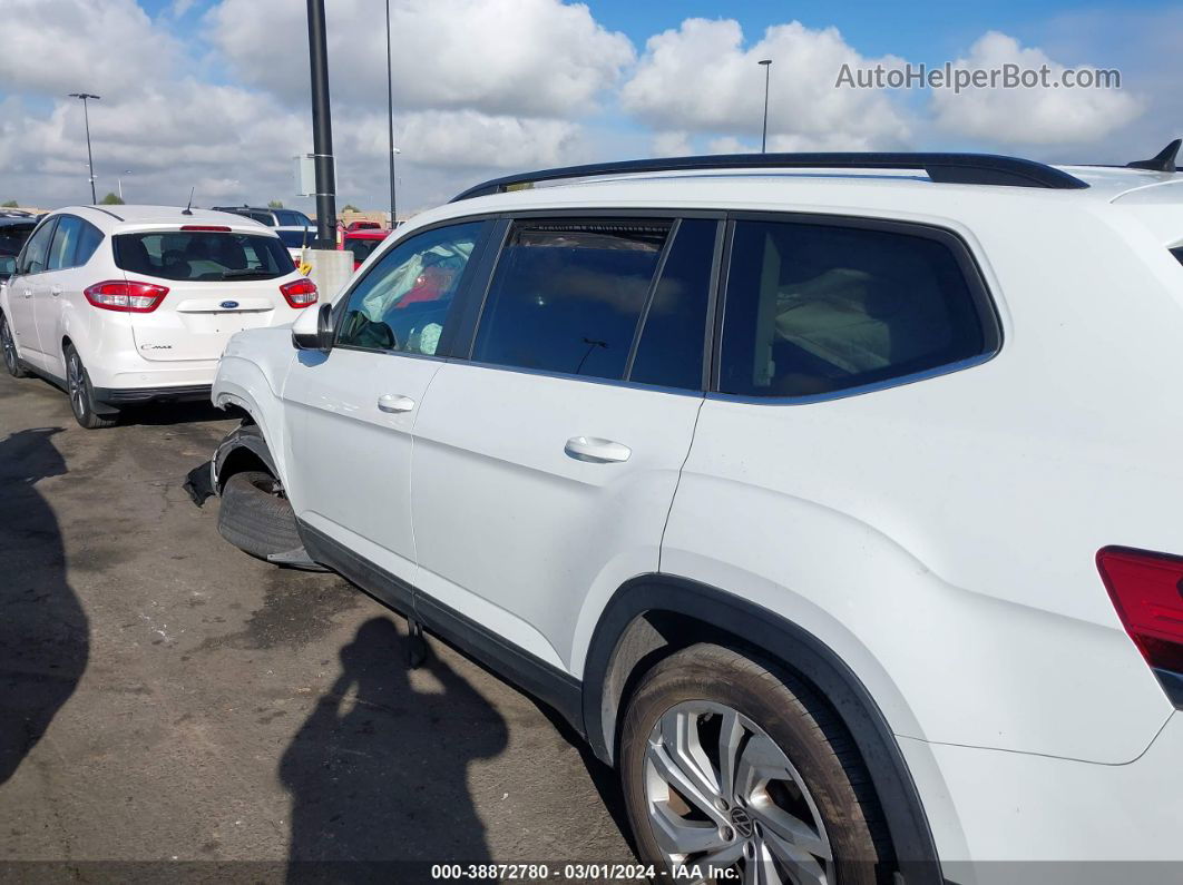 2021 Volkswagen Atlas 3.6l V6 Se W/technology White vin: 1V2WR2CA6MC500201