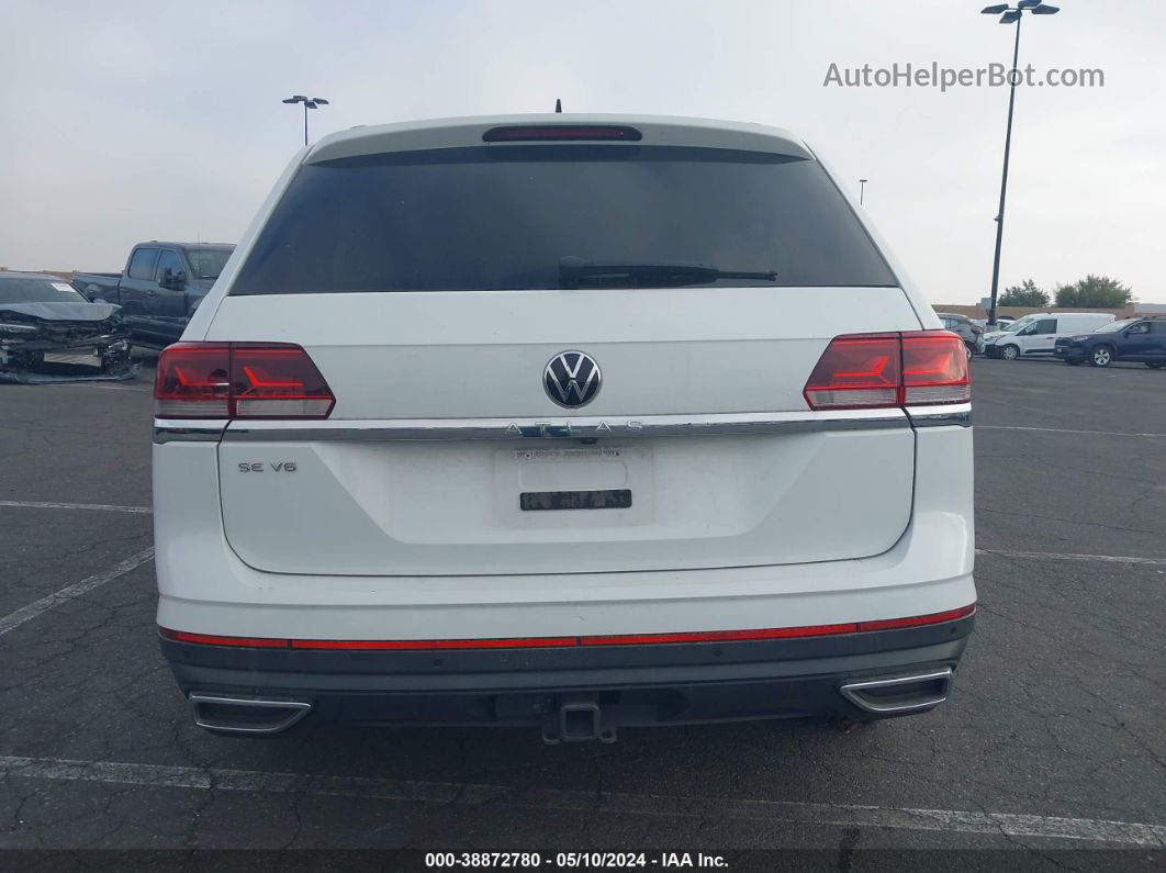 2021 Volkswagen Atlas 3.6l V6 Se W/technology White vin: 1V2WR2CA6MC500201