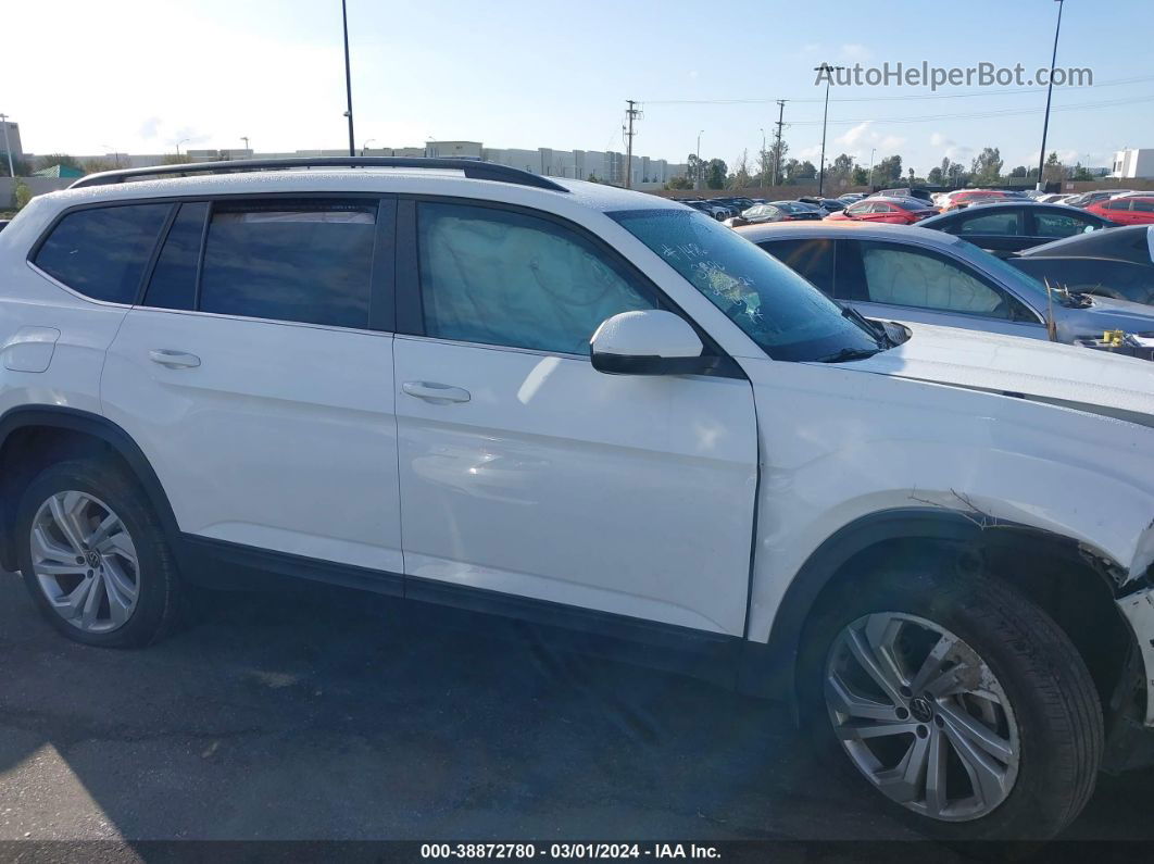 2021 Volkswagen Atlas 3.6l V6 Se W/technology White vin: 1V2WR2CA6MC500201