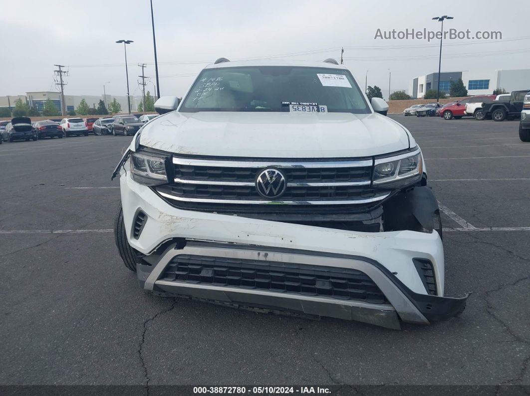 2021 Volkswagen Atlas 3.6l V6 Se W/technology White vin: 1V2WR2CA6MC500201