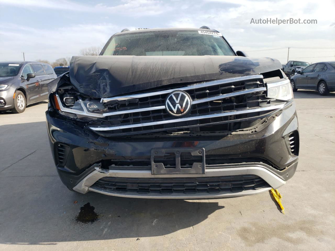 2021 Volkswagen Atlas Se Черный vin: 1V2WR2CA6MC531674