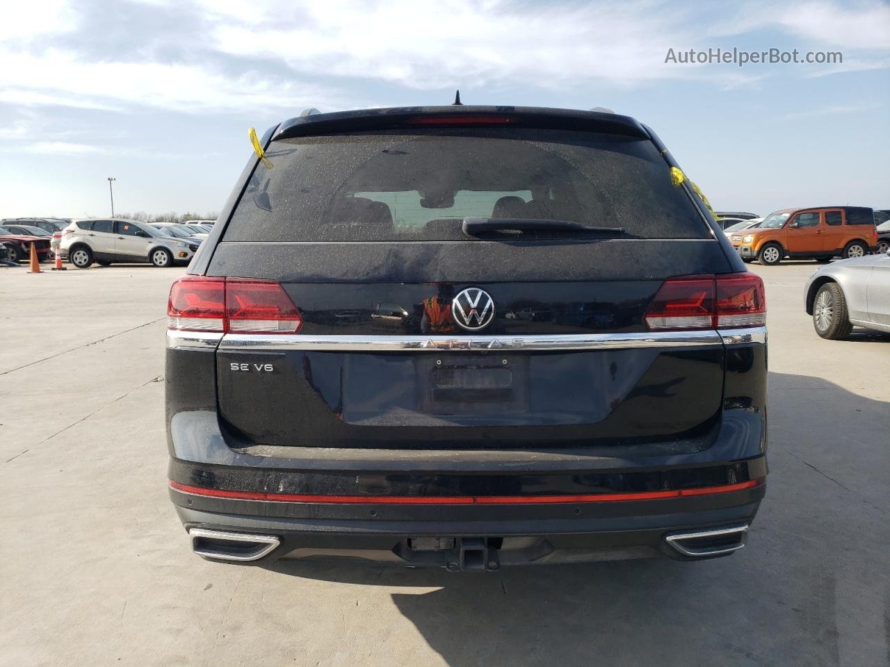 2021 Volkswagen Atlas Se Black vin: 1V2WR2CA6MC531674