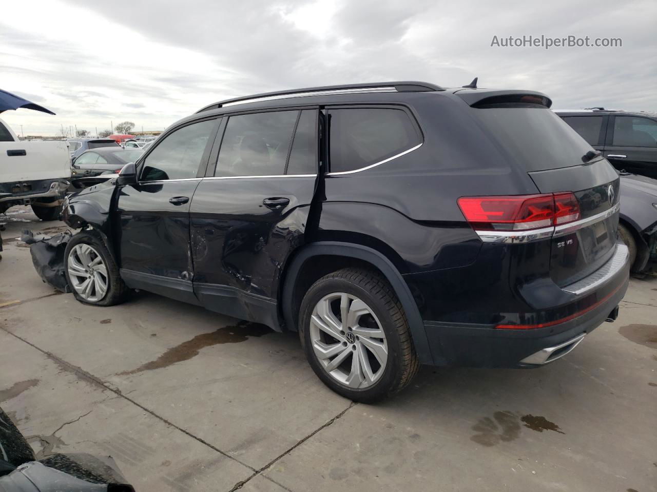 2021 Volkswagen Atlas Se Черный vin: 1V2WR2CA6MC536194