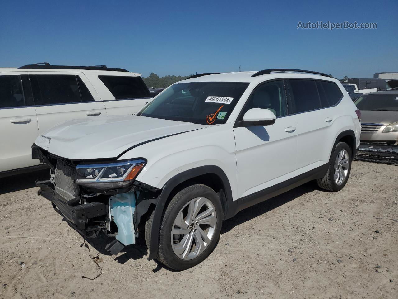 2021 Volkswagen Atlas Se White vin: 1V2WR2CA6MC562486