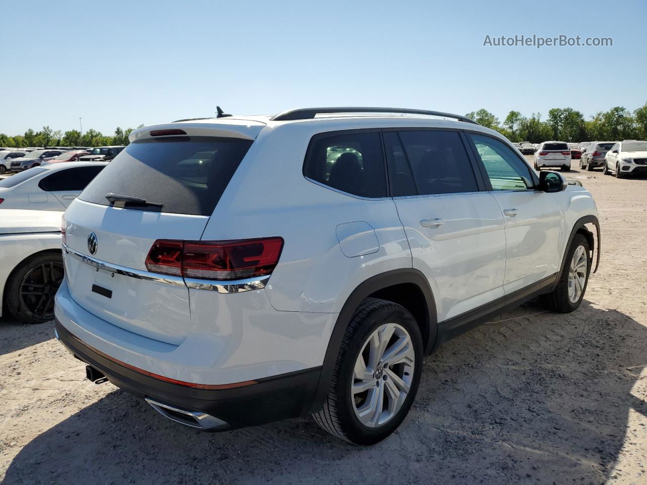 2021 Volkswagen Atlas Se Белый vin: 1V2WR2CA6MC562486