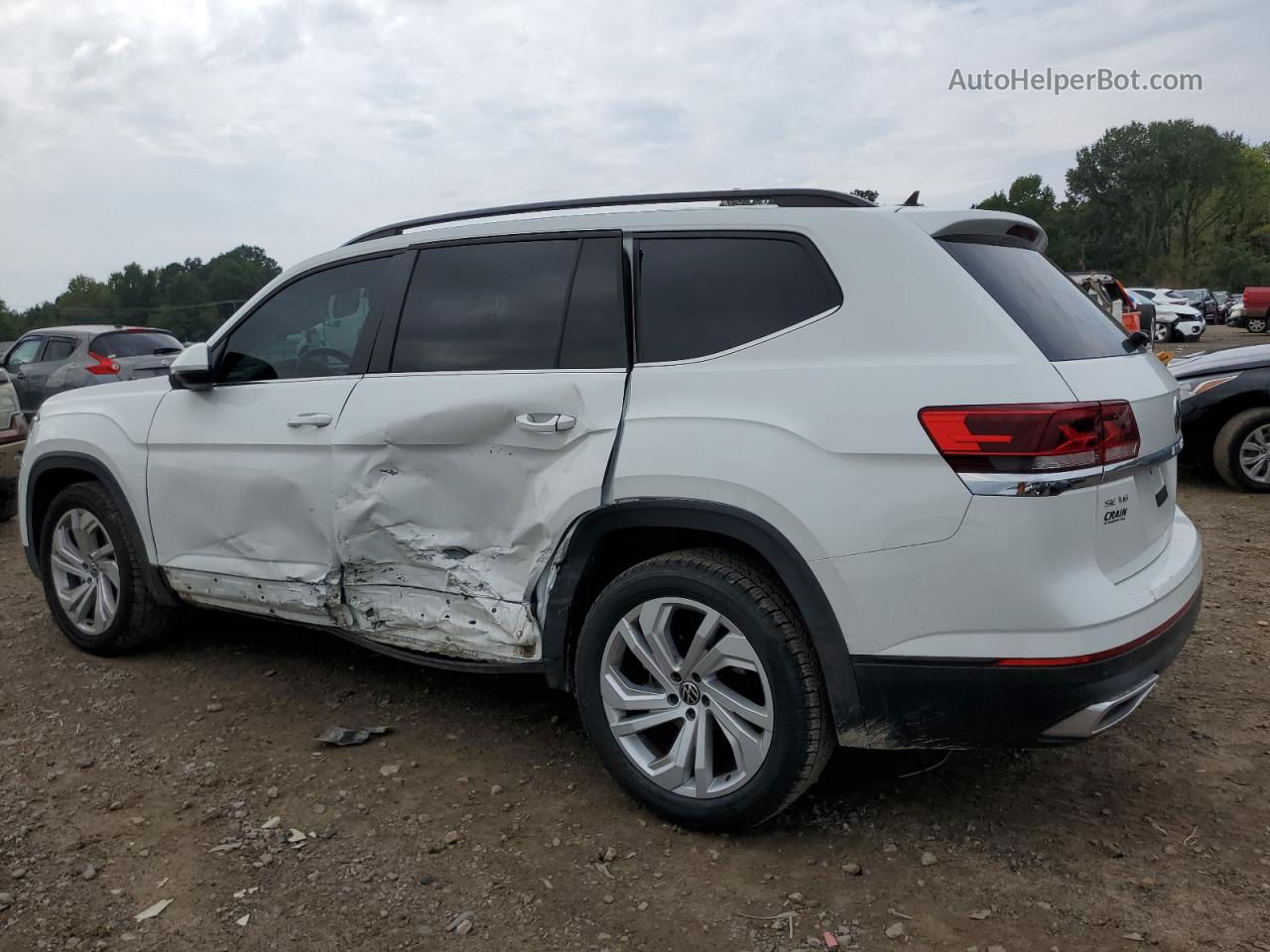 2021 Volkswagen Atlas Se Белый vin: 1V2WR2CA6MC581250