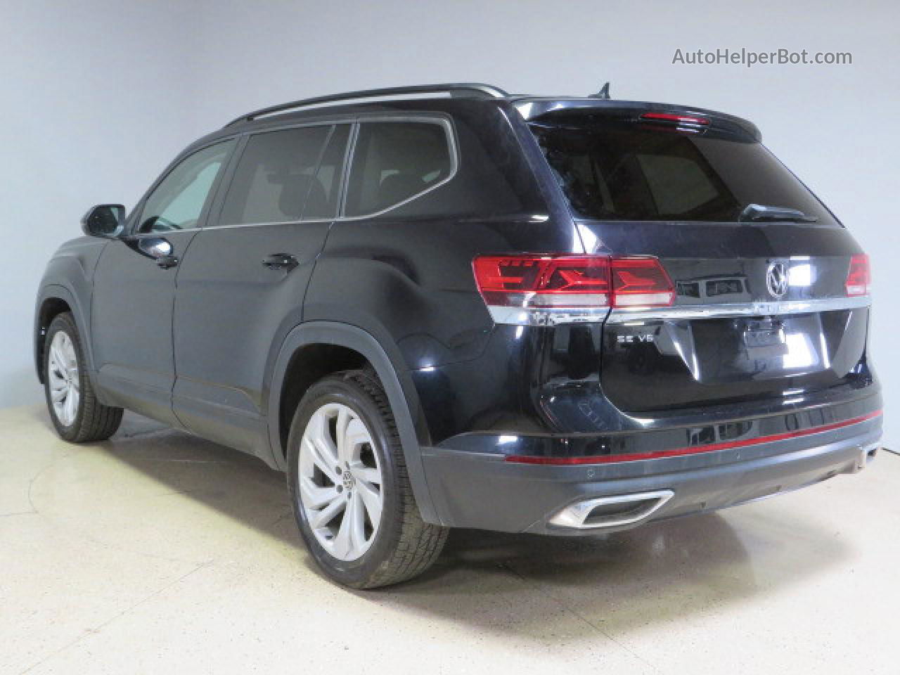 2021 Volkswagen Atlas Se Black vin: 1V2WR2CA7MC547303