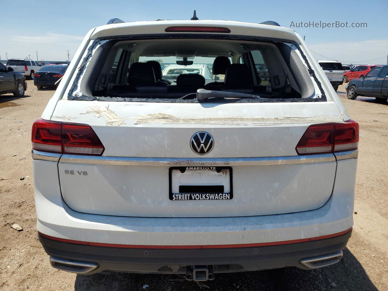 2021 Volkswagen Atlas Se White vin: 1V2WR2CA7MC561198