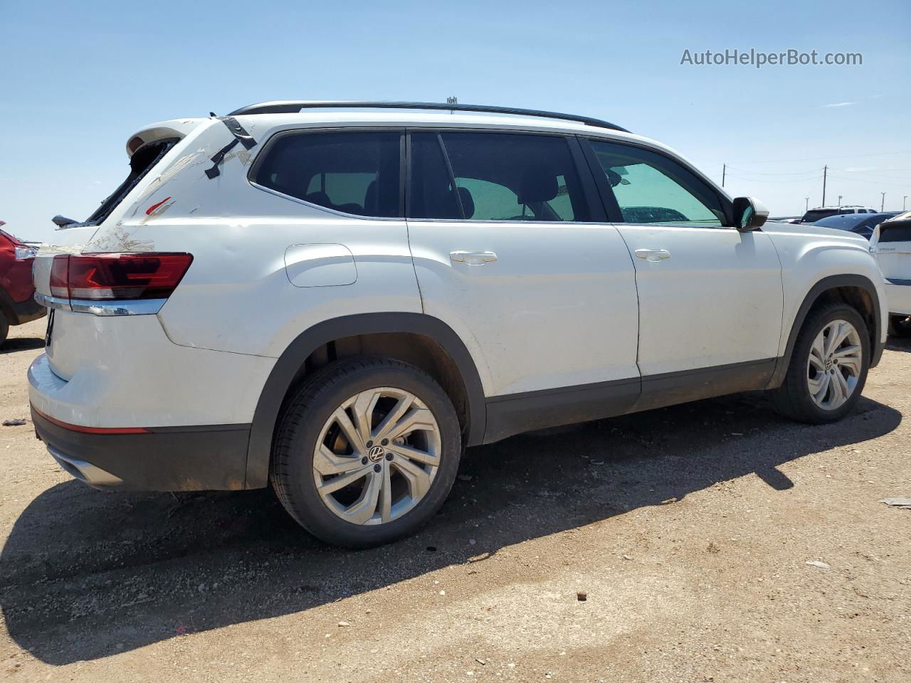 2021 Volkswagen Atlas Se Белый vin: 1V2WR2CA7MC561198