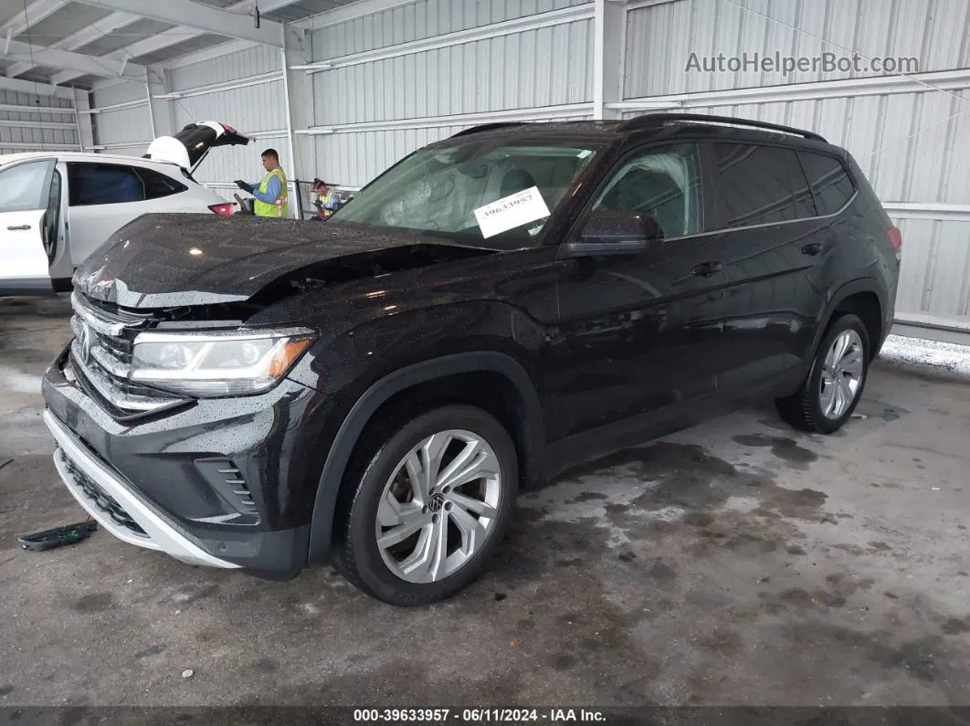 2021 Volkswagen Atlas 3.6l V6 Se W/technology Black vin: 1V2WR2CA8MC510468