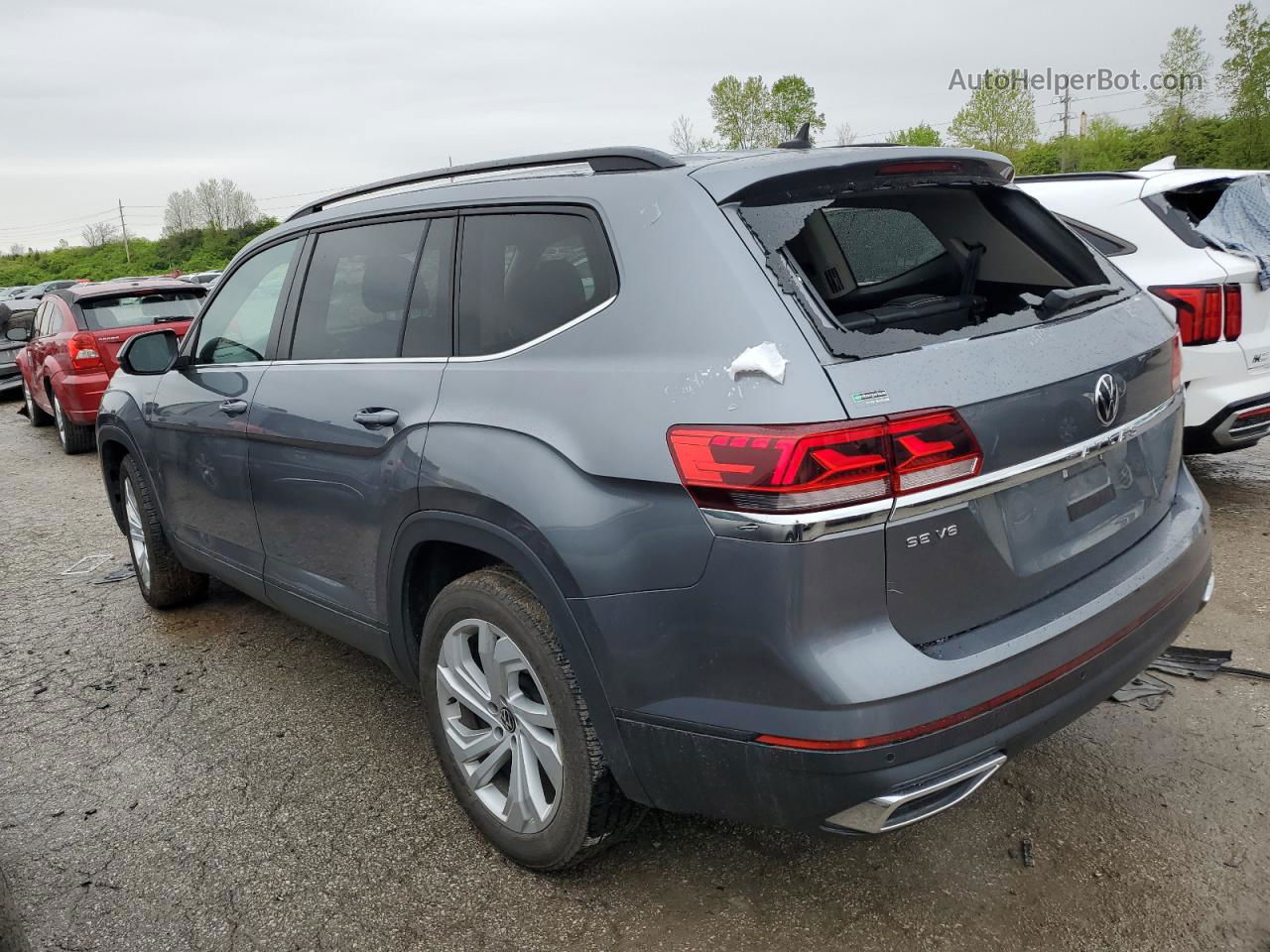 2021 Volkswagen Atlas Se Gray vin: 1V2WR2CA8MC543244