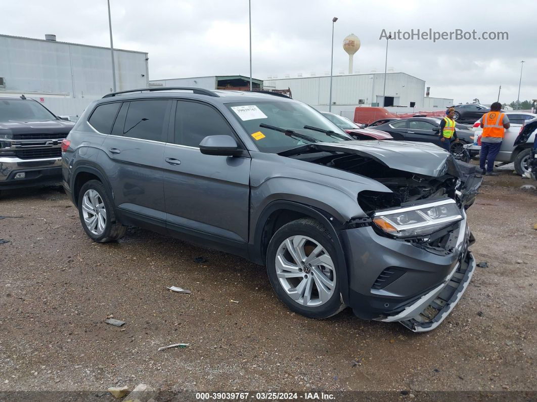 2021 Volkswagen Atlas 3.6l V6 Se W/technology Gray vin: 1V2WR2CA8MC547150