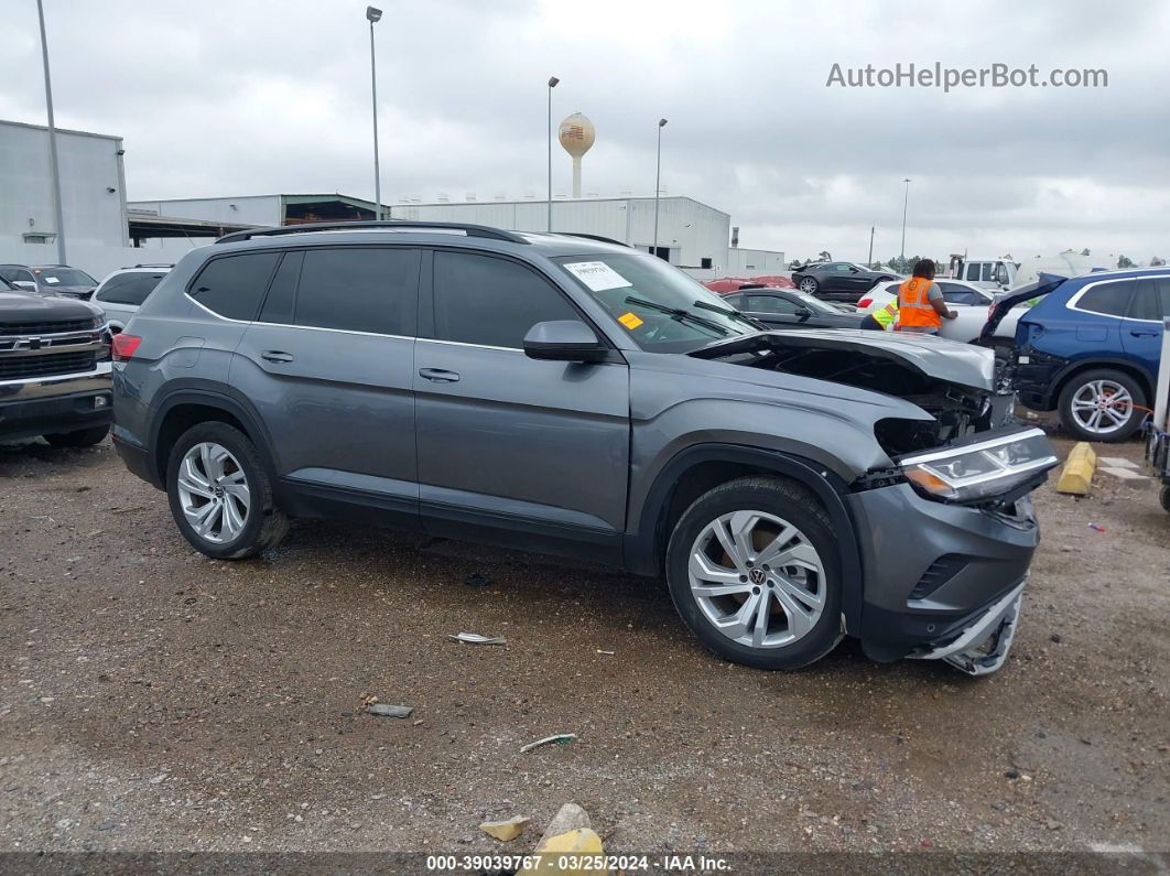 2021 Volkswagen Atlas 3.6l V6 Se W/technology Gray vin: 1V2WR2CA8MC547150