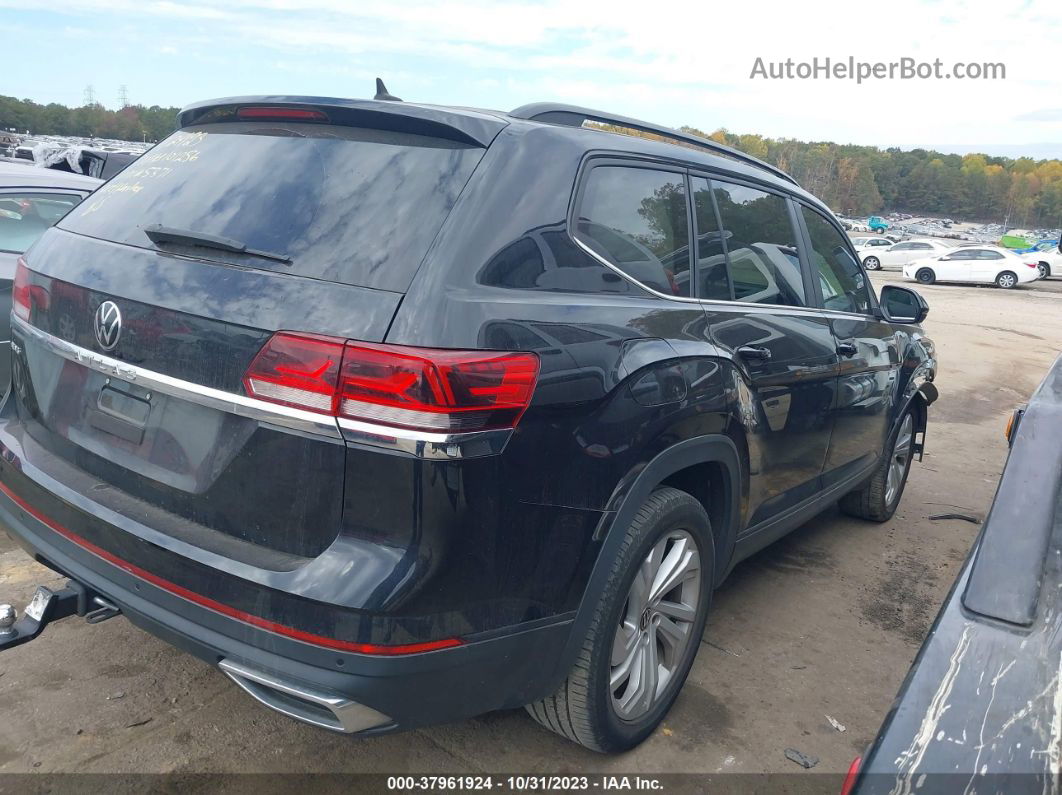 2021 Volkswagen Atlas 3.6l V6 Se W/technology Black vin: 1V2WR2CA9MC555371