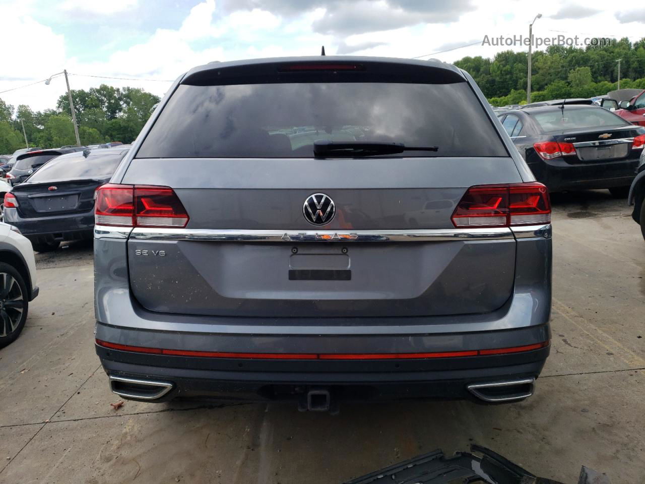 2021 Volkswagen Atlas Se Gray vin: 1V2WR2CA9MC565673