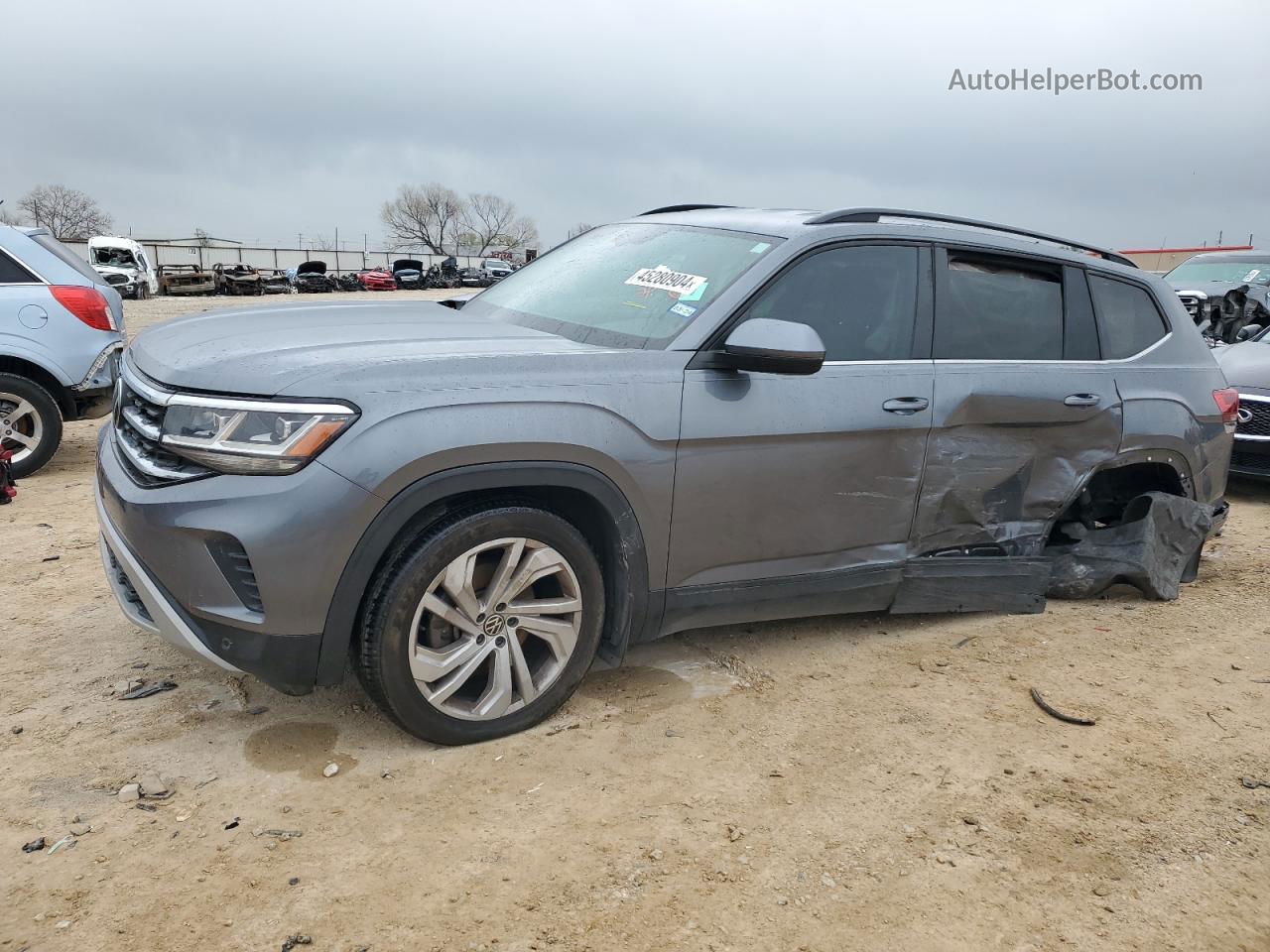 2021 Volkswagen Atlas Se Серый vin: 1V2WR2CAXMC511315