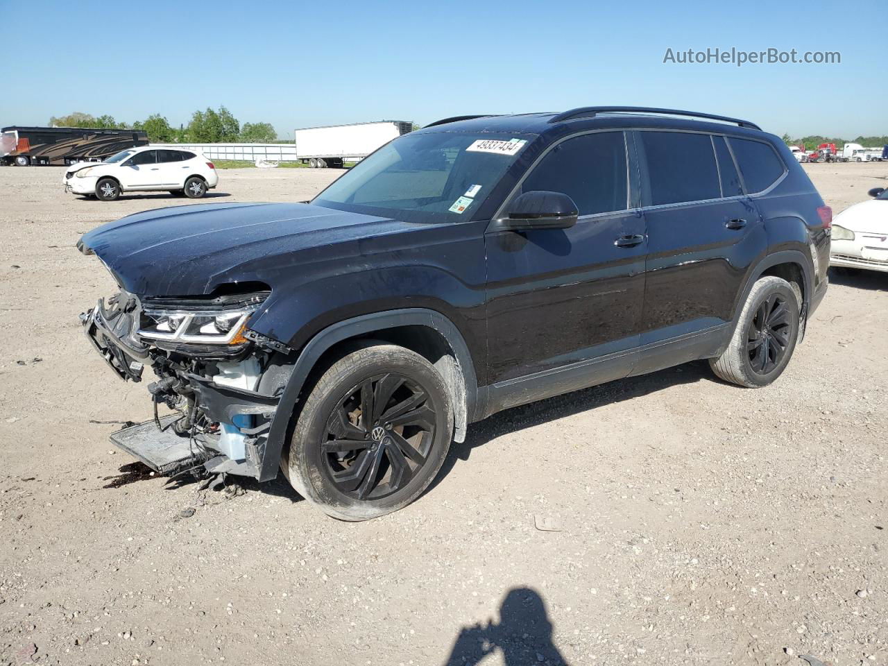 2021 Volkswagen Atlas Se Black vin: 1V2WR2CAXMC522489