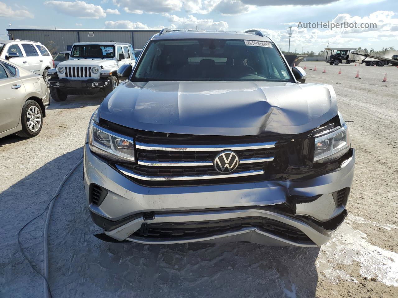 2021 Volkswagen Atlas Se Серебряный vin: 1V2WR2CAXMC542161