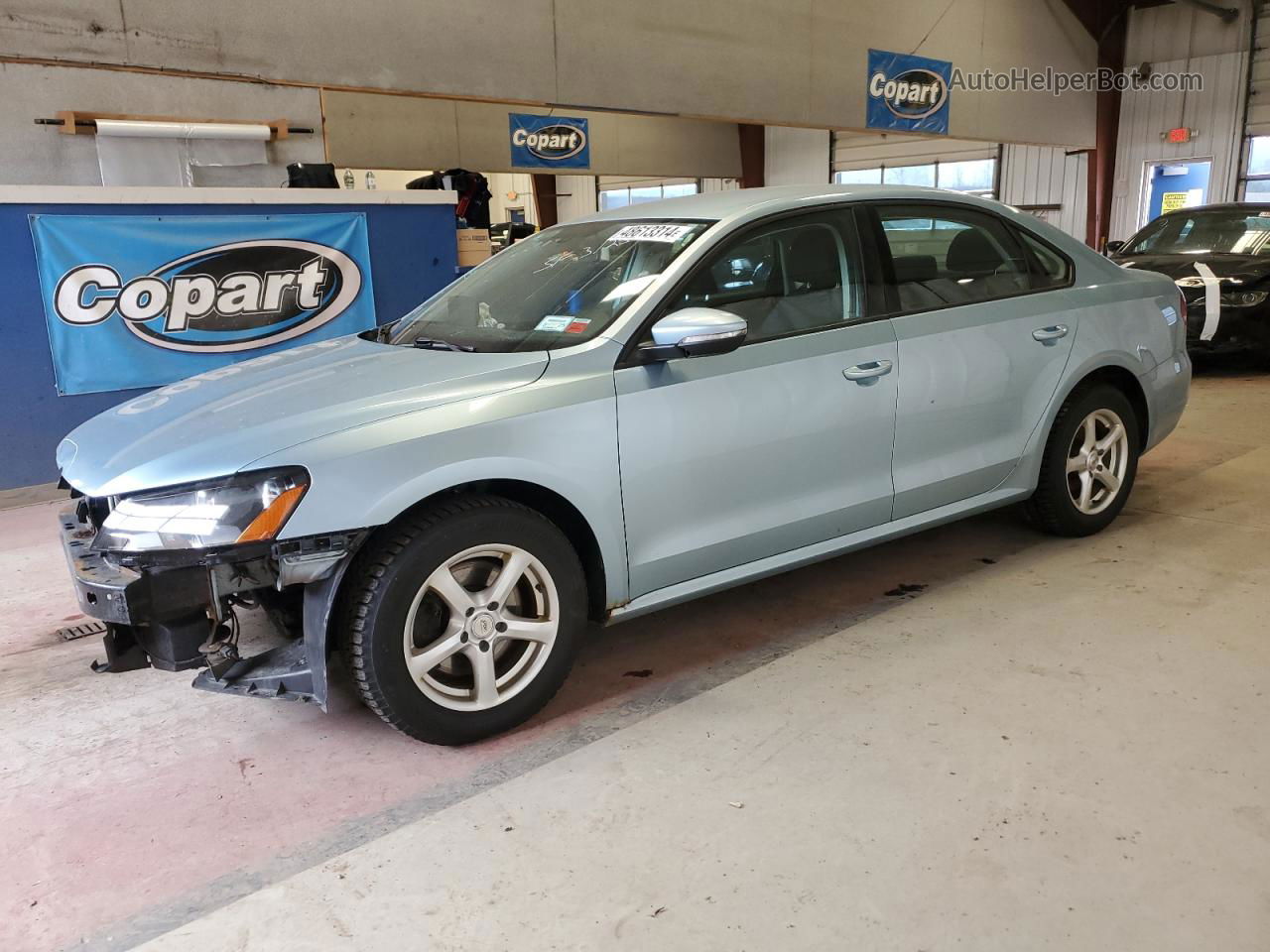 2012 Volkswagen Passat S Turquoise vin: 1VWAH7A30CC023406