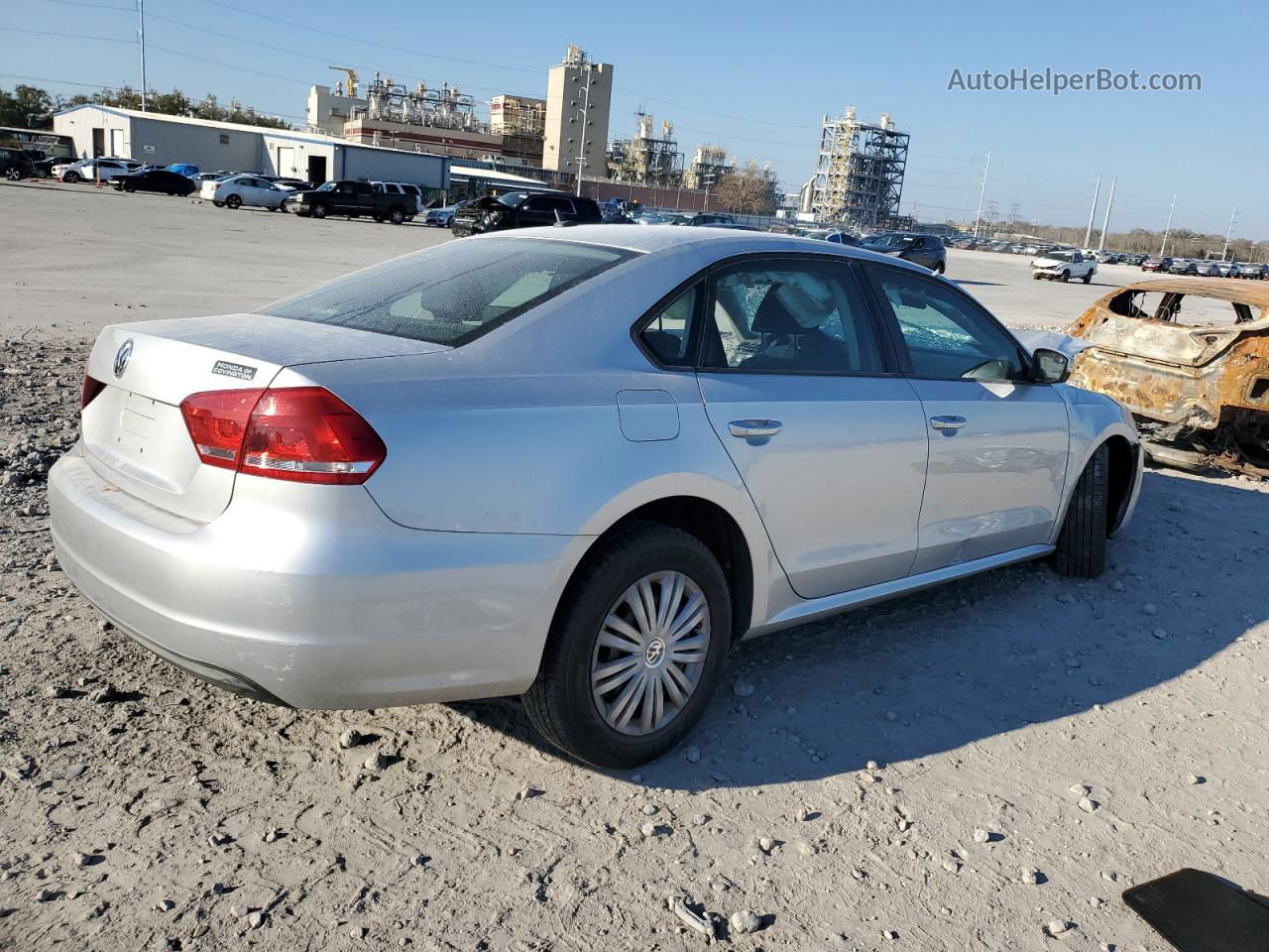 2014 Volkswagen Passat S Gray vin: 1VWAH7A30EC004728