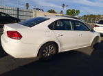 2012 Volkswagen Passat S White vin: 1VWAH7A32CC045486