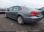 2012 Volkswagen Passat 2.5l S Gray vin: 1VWAH7A33CC019639