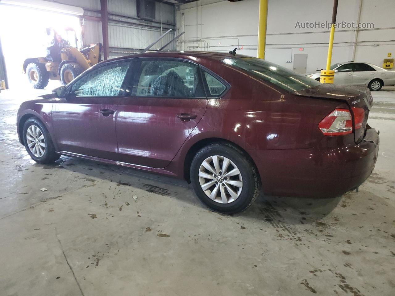 2012 Volkswagen Passat S Burgundy vin: 1VWAH7A34CC067781