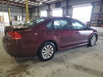 2012 Volkswagen Passat S Бордовый vin: 1VWAH7A34CC067781