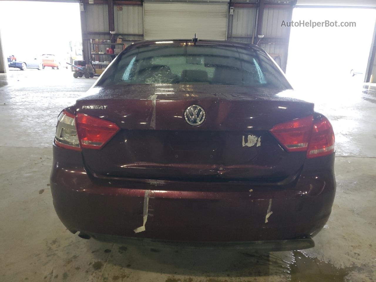 2012 Volkswagen Passat S Burgundy vin: 1VWAH7A34CC067781