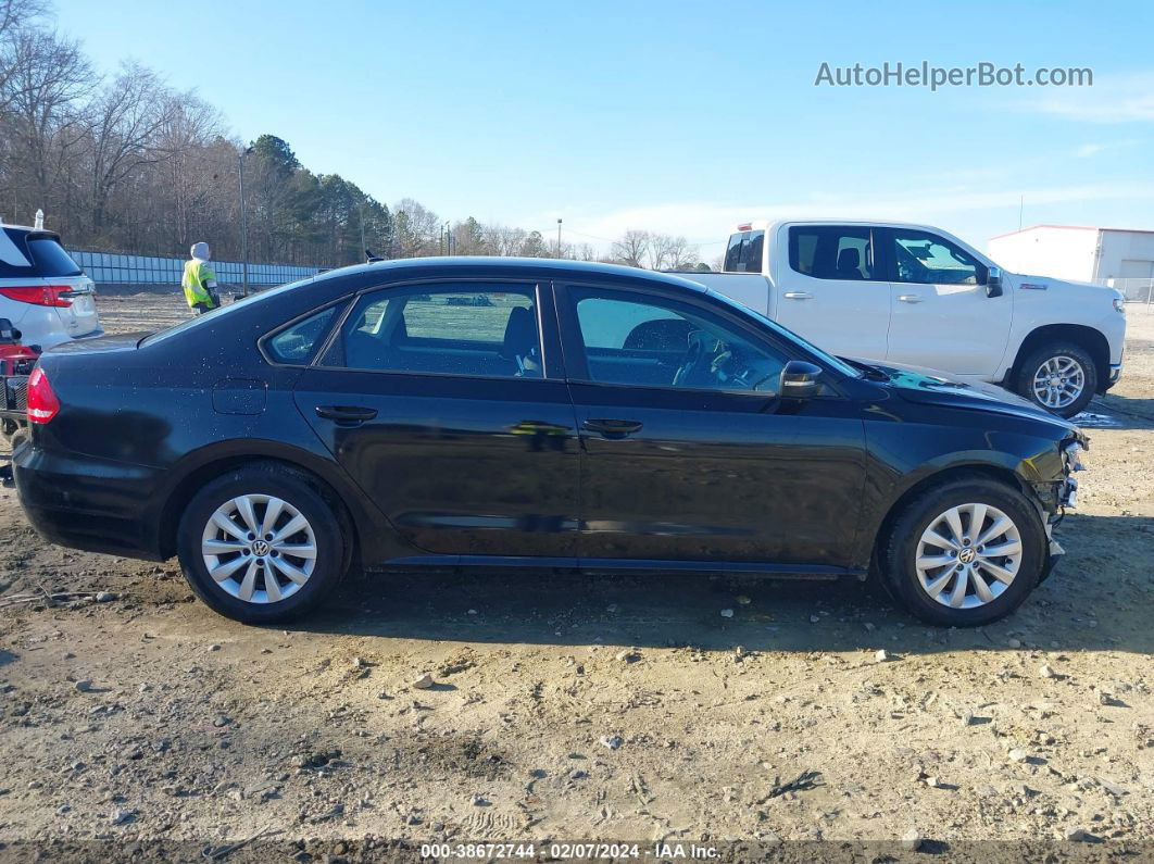 2013 Volkswagen Passat 2.5l S Black vin: 1VWAH7A35DC042180