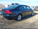 2013 Volkswagen Passat 2.5l S Black vin: 1VWAH7A35DC042180