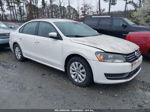 2013 Volkswagen Passat 2.5l S White vin: 1VWAH7A35DC076555