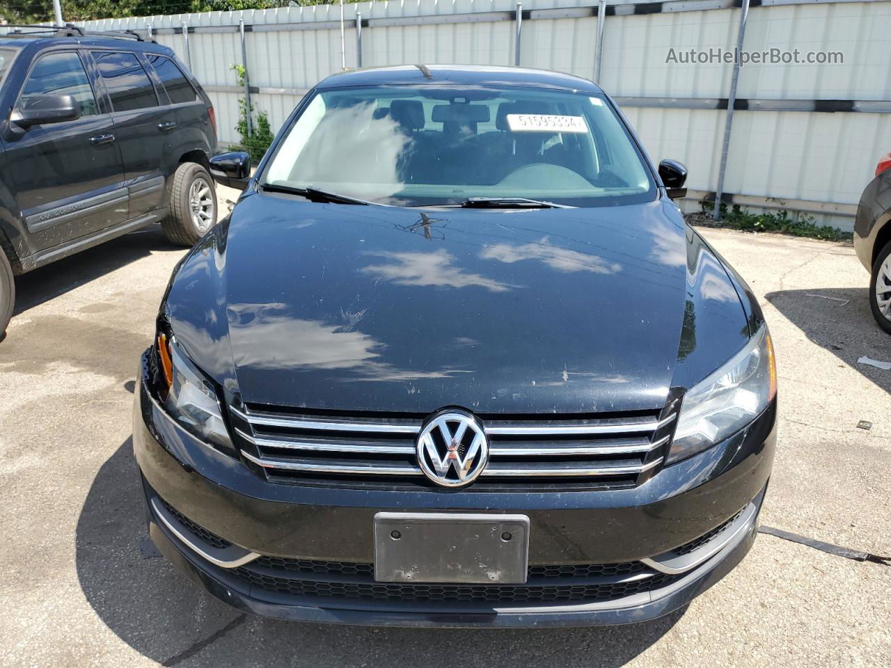 2013 Volkswagen Passat S Black vin: 1VWAH7A35DC094084