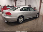 2013 Volkswagen Passat 2.5l S Silver vin: 1VWAH7A35DC098572