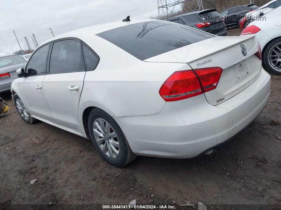 2013 Volkswagen Passat 2.5l Wolfsburg Edition White vin: 1VWAH7A38DC144086