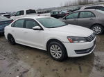 2012 Volkswagen Passat S White vin: 1VWAP7A30CC006267