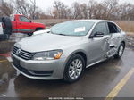 2012 Volkswagen Passat 2.5l S Silver vin: 1VWAP7A30CC079199