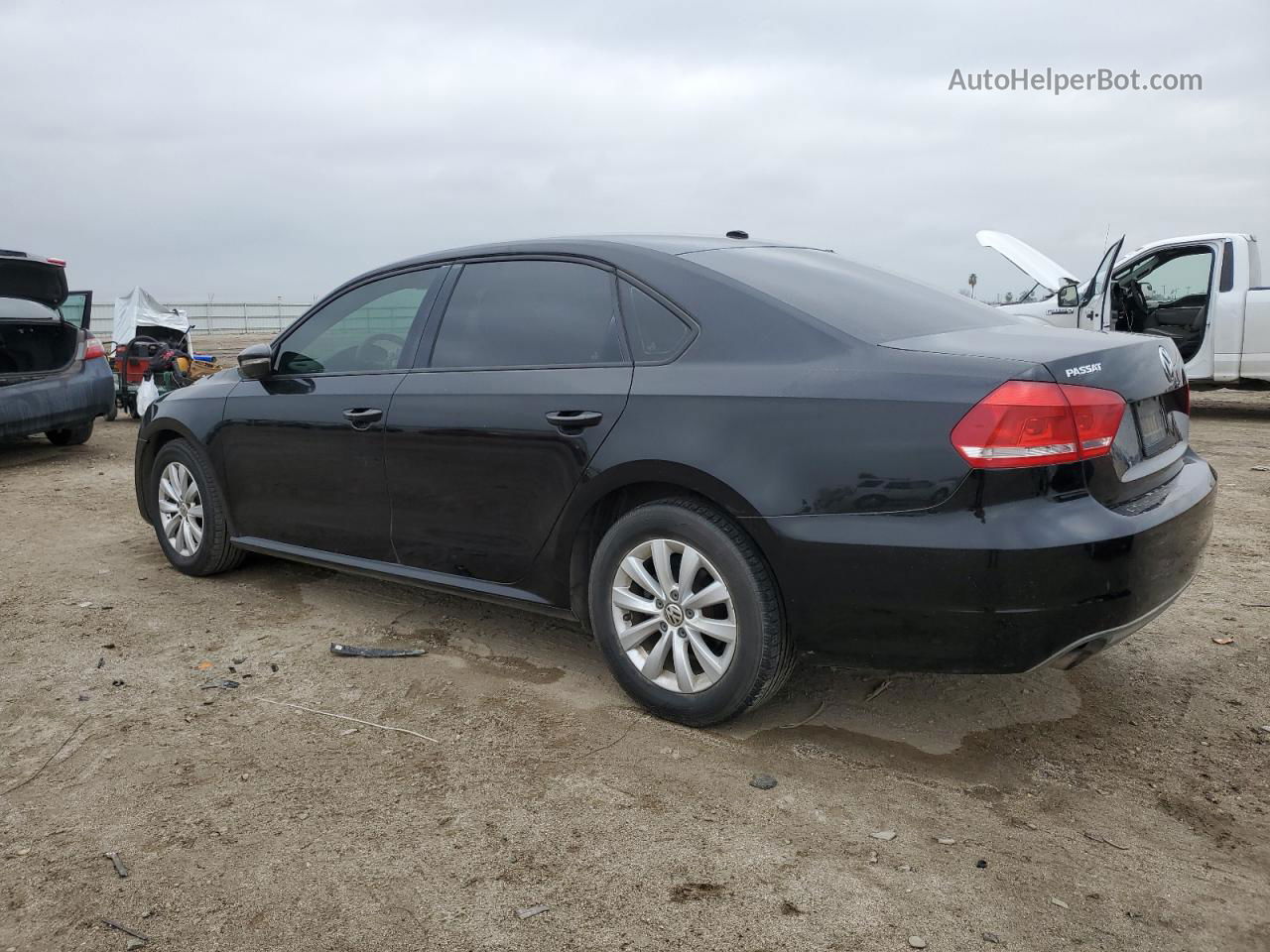 2012 Volkswagen Passat S Black vin: 1VWAP7A30CC093443