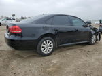 2012 Volkswagen Passat S Black vin: 1VWAP7A30CC093443