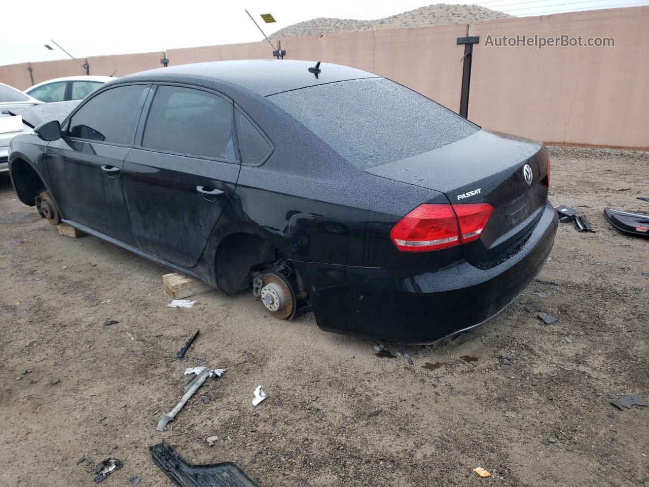 2012 Volkswagen Passat S Black vin: 1VWAP7A31CC015009