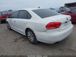 2012 Volkswagen Passat 2.5l S White vin: 1VWAP7A31CC017701