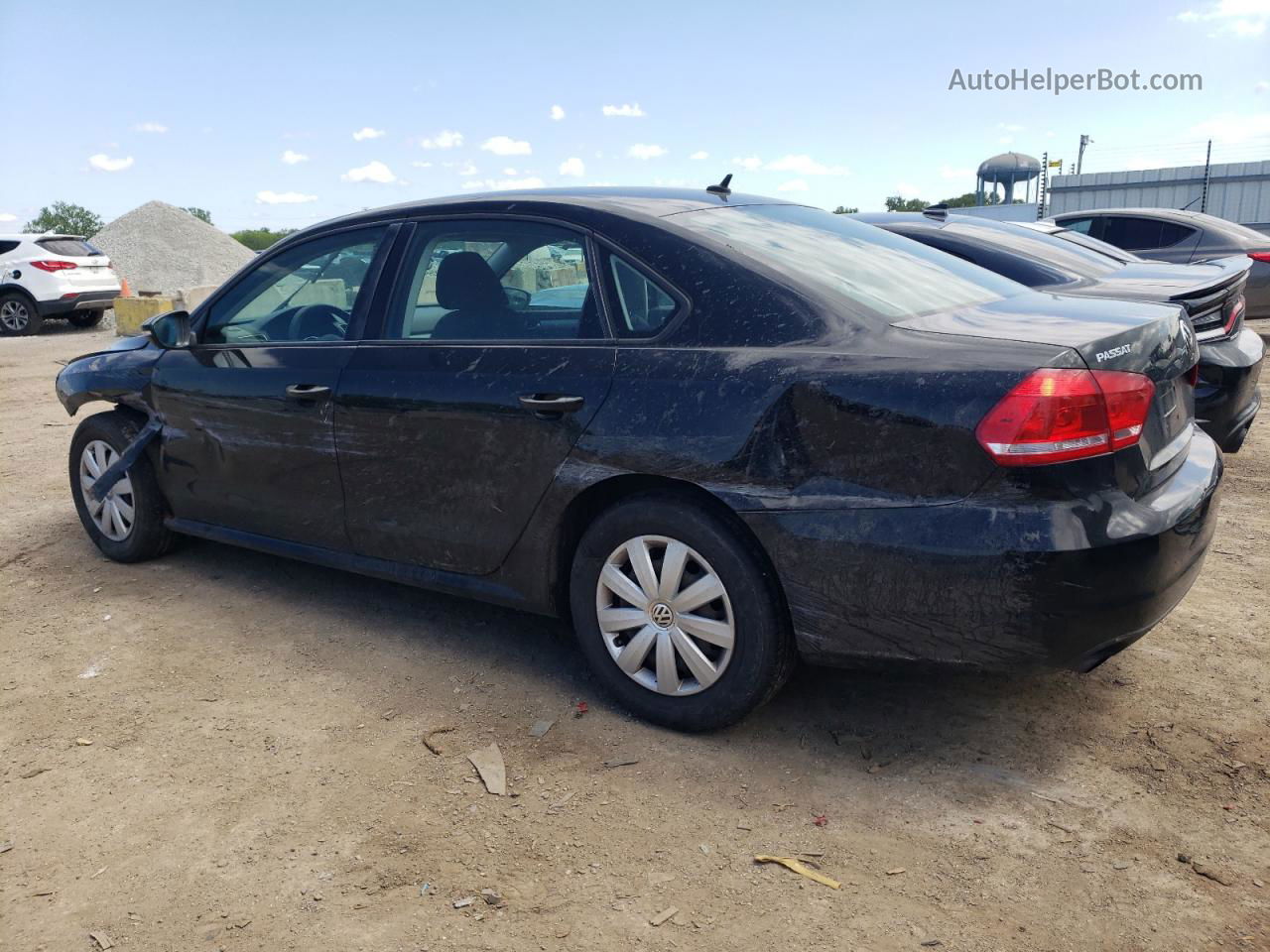 2012 Volkswagen Passat S Black vin: 1VWAP7A31CC055784