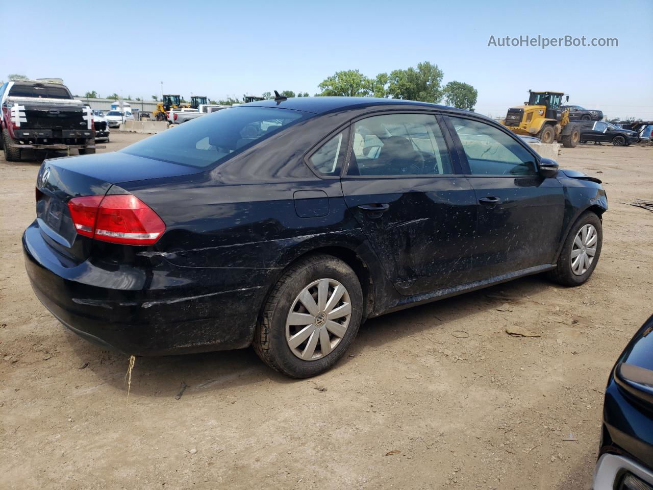 2012 Volkswagen Passat S Black vin: 1VWAP7A31CC055784