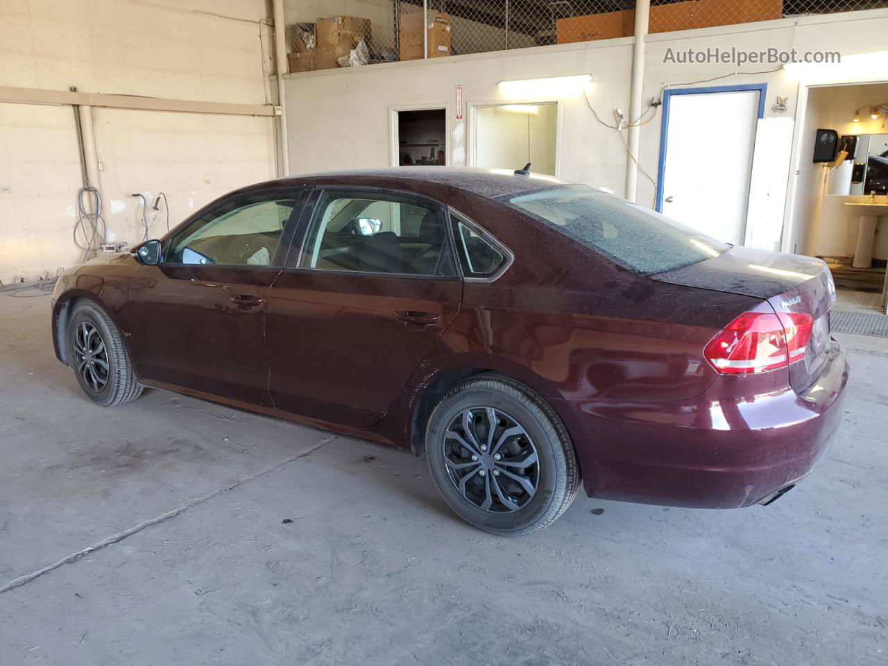 2012 Volkswagen Passat S Maroon vin: 1VWAP7A31CC070494