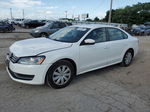 2013 Volkswagen Passat S White vin: 1VWAP7A31DC131537