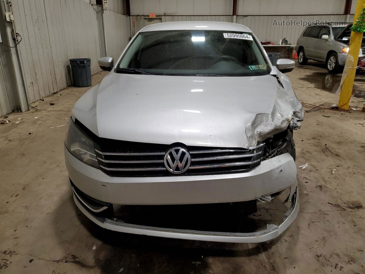 2014 Volkswagen Passat S Silver vin: 1VWAP7A31EC026451