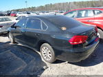 2012 Volkswagen Passat 2.5l S Black vin: 1VWAP7A32CC025113